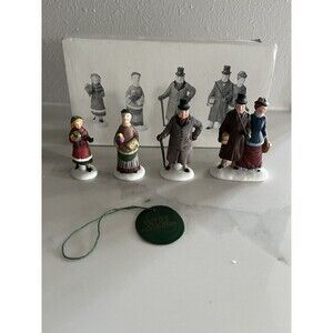 Dept. 56 Heritage Village Chelsea Lane Shoppers Set of 4 Handpainted Figurines